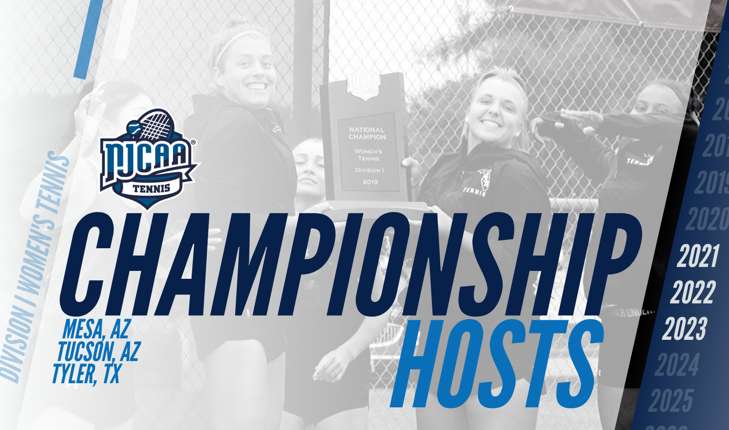 NJCAA tennis Championship_hosts