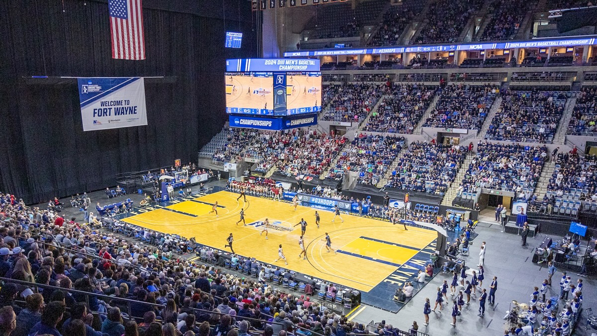 Fort Wayne DIII Basketball Championship Aerial